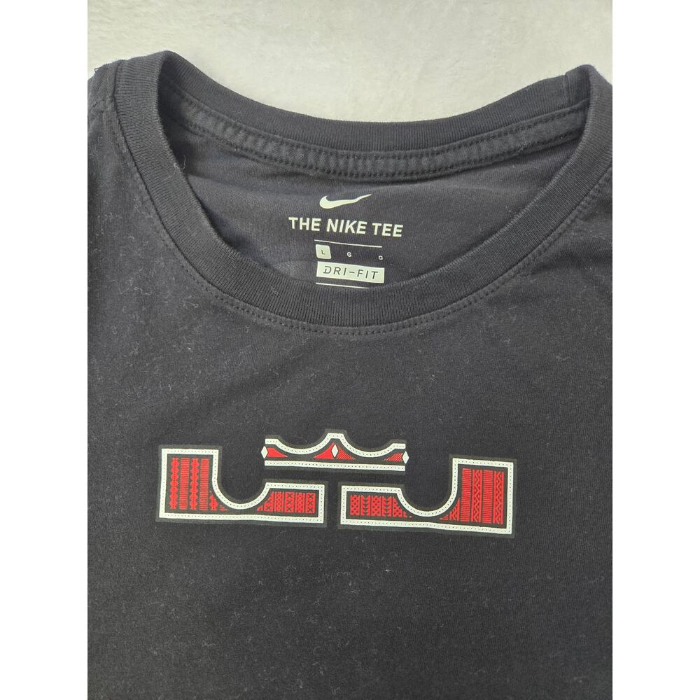 Nike LeBron King James Graphic Tee Mens Large Black Playing Card Design - Picture 5 of 5